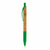Caneta ecológica em bambú com clip plástico e acionamento retrátil - 81153 na internet