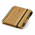 Bloco de notas com capa de bambu e caneta - 93485 - comprar online