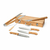 Kit churrasco de aço inox e bambu - 93844 - comprar online
