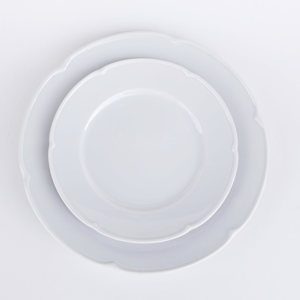 Plato playo verbano blanco clearance