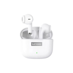 Auriculares in-ear gamer inalámbricos Lenovo LP40 Pro blanco/rosa/negro con luz LED