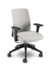 Cadeira para escritório giratória executiva 17301 - Braço SL Preto - SYNCRON - Linha Moov - Encosto em plástico com Capa Estofada Lisa ou Diamante