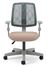 Cadeira para escritório executiva giratória 43503 - Assento com regulagem de altura - Encosto fixo - Linha Flip Light - Braço SL New PP - Estru. cinza