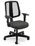 Cadeira para escritório executiva giratória 43503 - Assento com regulagem de altura - Encosto fixo - Linha Flip Light - Braço SL New PP - Estru. Preta