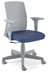 Cadeira para escritório giratória executiva 17201 - Braço SL Cinza - SYNCRON - Linha Moov - Encosto em plástico Cinza - Cavaletti - Base Polaina Cinza