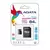 Cartão de Memória ADATA MicroSDHC/SDXC UHS-I Class10, 64GB, MicroSD + Adaptador