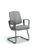 Cadeira para escritório fixa aproximação 43106 S - Braço LOOP - ESTRUTURA CROMADA - Linha FLIP - Cavaletti