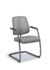 Cadeira para escritório fixa aproximação 43106 SI - Braço Integrado - ESTRUTURA PRETA - Linha FLIP - Cavaletti