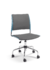 Cadeira para escritório executiva giratória 34003 - Sem Braço - Estofada - Linha Go - Cavaletti - Base Aranha Cromada