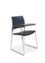 Cadeira para escritório fixa Univeritária com Prancheta Fixa 34006 A - Estrutura Cromada - Linha Go - Cavaletti