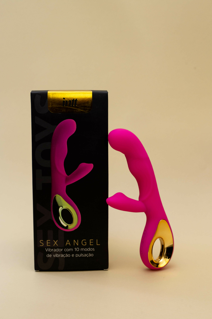 Vibrador Silicone Ponto G 10 Vibrações Sex Angel II Rosa 