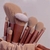 Soft Makeup Brush Set, delineador, sombra de olho, cosméticos, base, blush, pó - MercadoPixel