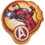 Almofada Infantil Avengers Iron Man 39cm x 40cm - Lepper