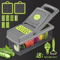 Cortador multifuncional de legumes fatiador redondo cozinha rolo gadgets ferrame - awaregift