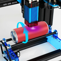 Twotrees impressora 3d máquina de gravura a laser eixo y rolo giratório 360 gr - awaregift