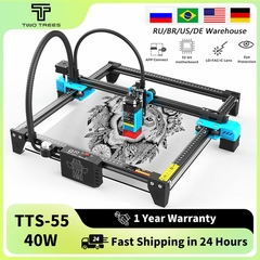 Duas árvores TTS-55 40W Laser gravura máquina com Wifi Offline controle CNC La - awaregift