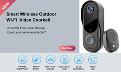 Câmara de vídeo porteiro WiFi Câmara de vídeo porteiro exterior sem fios Cam - comprar online
