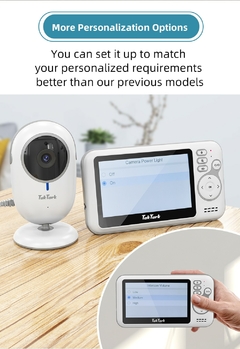 4.3 Polegada monitor de vídeo do bebê com zoom digital câmera de vigilância - loja online
