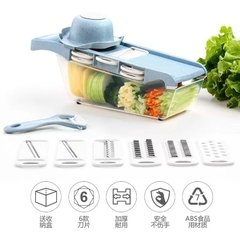 Cortador multifuncional de legumes fatiador redondo cozinha rolo gadgets ferrame