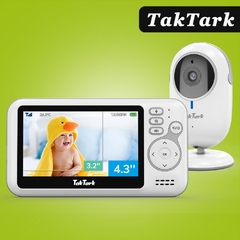 4.3 Polegada monitor de vídeo do bebê com zoom digital câmera de vigilância - comprar online