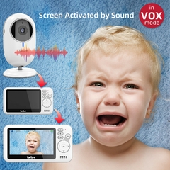 4.3 Polegada monitor de vídeo do bebê com zoom digital câmera de vigilância na internet