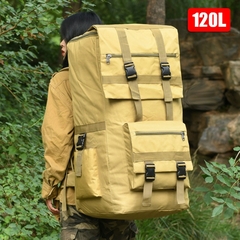 120L Super Capacidade Outdoor Mochila de Viagem dos homens Exército Militar Tá - loja online