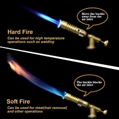 Portátil resistente tocha flame gun, latão de alta temperatura, gás mapp, bra - loja online