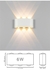 Luminária de Parede moderna em Alumínio, LED para cima e para baixo, para quarto, sala, corredor, interior e exterior 2w 4w 6w 8w - MAGIOFER HOME CENTER