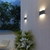 Luminária de parede led ao ar livre à prova de água, para varanda, jardim, quarto, sala, decoração, iluminação - comprar online