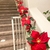 Guirlanda de Natal com flor artificial, Luz de Natal, Interior e Exterior, Decoração - MAGIOFER HOME CENTER
