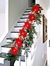 Guirlanda de Natal com flor artificial, Luz de Natal, Interior e Exterior, Decoração na internet