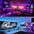 Imagem do LED Strip Luzes que muda a cor com o Modo Remoto, RGB APP Controle, Bluetooth, TV,