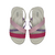 Bloompy Sandalia Birk Infantil Feminina Papete Tiras Branca E Rosa - comprar online