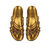 Cl Flat Tamanco Birk Feminino Dourado - comprar online