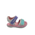 Bloompy Sandalia Bebe Feminina Infantil Macia Conforto Branco E Rosa