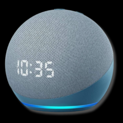 Echo Dot Echo Dot 4th Gen with clock con asistente virtual Alexa,  pantalla integrada color