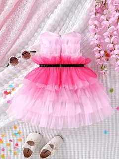 Vestido De Princesa De Malla Linda Para Niñas Pequeñas, Vestidos De Verano Sin Mangas - comprar en línea