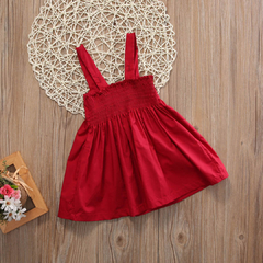 Hermoso vestido rojo intenso casual - comprar en línea