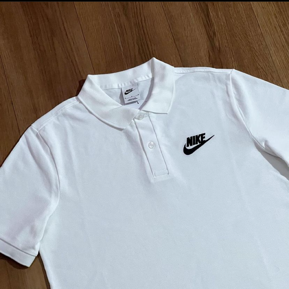 White nike best sale polo shirt