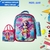 Set mochila triple escolar combo mochila + lonchera térmica + lapicera Mod. 608