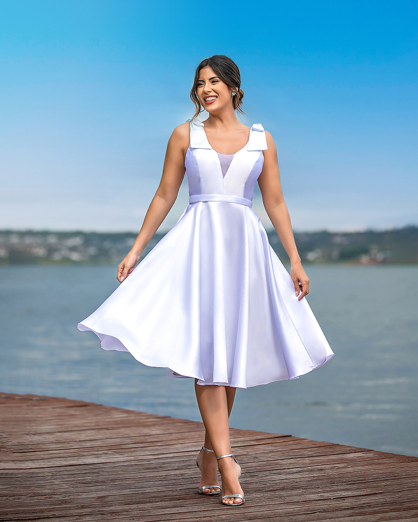 Vestido zibeline store branco