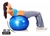 Bola Inflável Azul 65 cm Pilates Yoga Abdominal