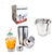 Kit Conjunto Bar Caipirinha Drink Coquetel - 3 Peças Inox