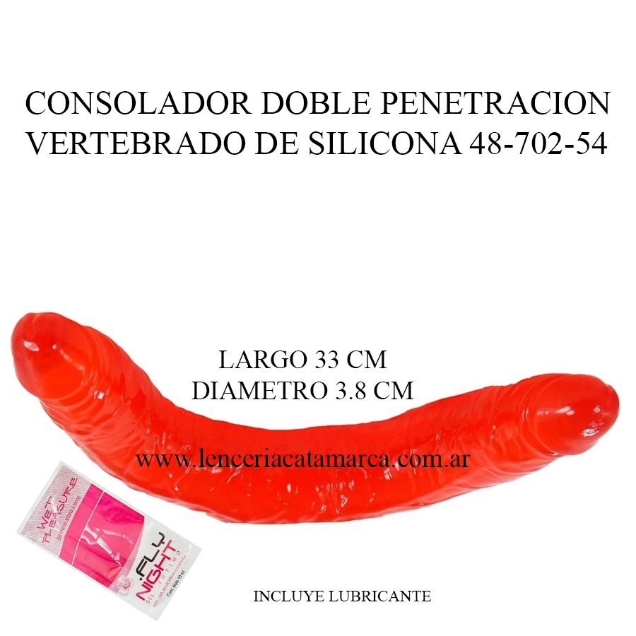 CAIMAN CONSOLADOR DOBLE PENETRACION VERTEBRADO DE SILICONA 48-702-54