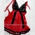 FRANCHESKA BABY DOLL DE PLUMETI Y PUNTILLA COMBINADO ROJO NEGRO 510RN - LENCERIA CATAMARCA MAYORISTA