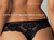 VICTORIA COSSY TANGA COLALESS DE PUNTILLA CON RECORTE DELANTERO VENECIA NEGRO 54VENE - comprar online