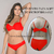 LODY CONJUNTO TAZA SOFT CON ARO DE MICROFIBRA CON VEDETINA ROJO 6322RJ