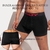 LODY BOXER ALGODON Y LYCRA ELASTICO PERSONALIZADO NEGRO ROJO 742NR