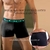 LODY BOXER ALGODON Y LYCRA ELASTICO PERSONALIZADO NEGRO LETRAS VERDE 742NVES