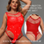 BODY CATSUIT PLUS SIZE ROJO